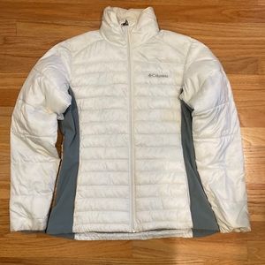Columbia White Puffer Jacket